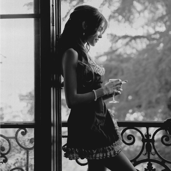 Yves Saint Laurent 1980s silk midi dress similar Madison Beer Sororité vintage - Picture 2 of 11